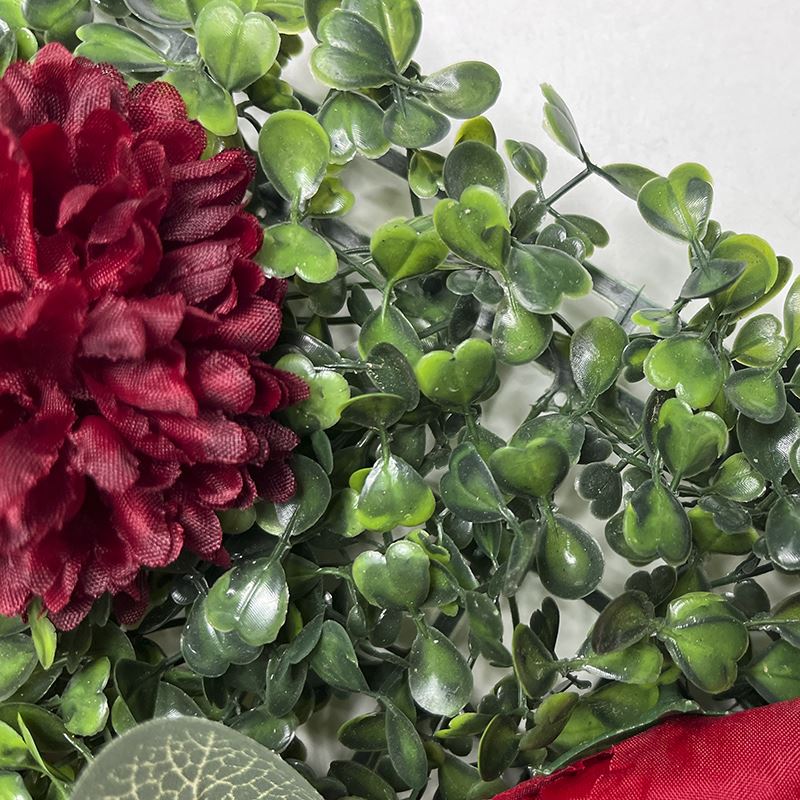 Red Artificial Plant Flower Wall For Parties And Weddings